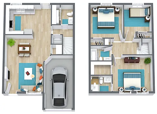 Floor plan Renovated Townhome