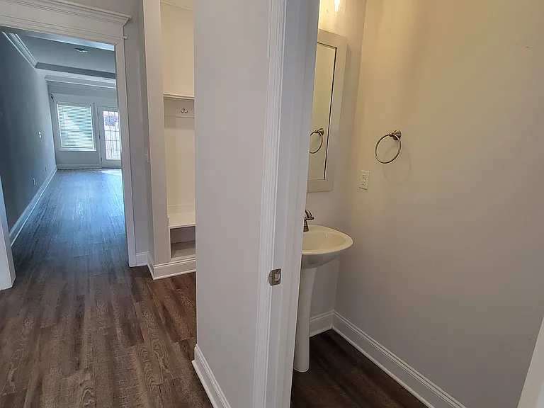 Downstairs powder room