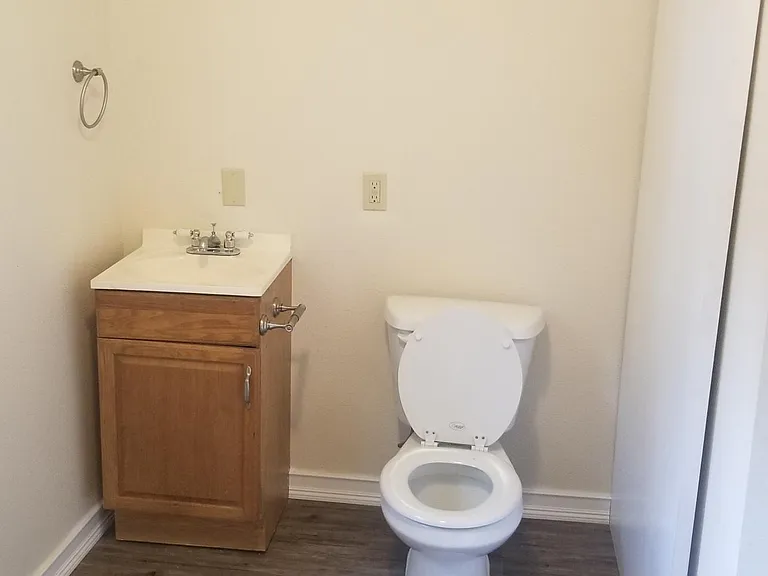 half bath with master bedroom