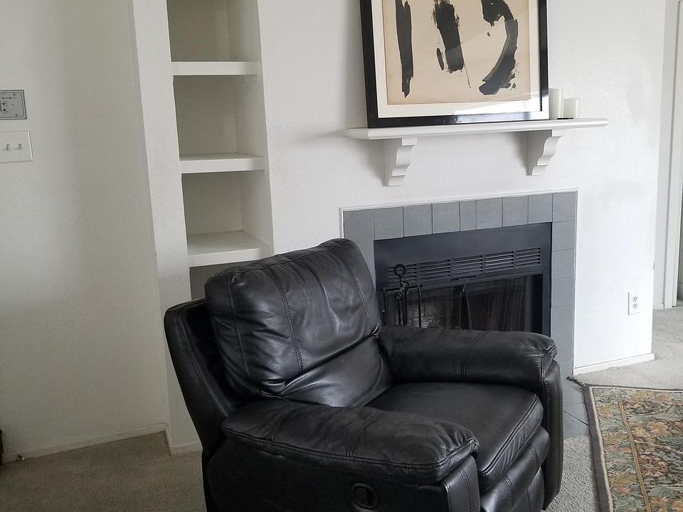 Living room with fireplace