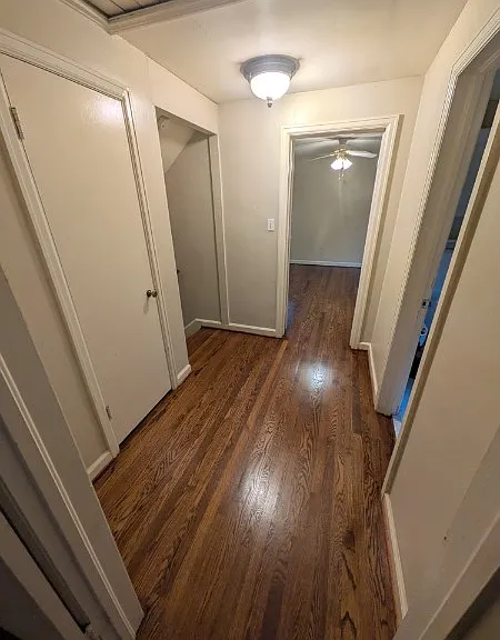 Landing at top of Stairs. 2 bedrooms and hallway bathroom.