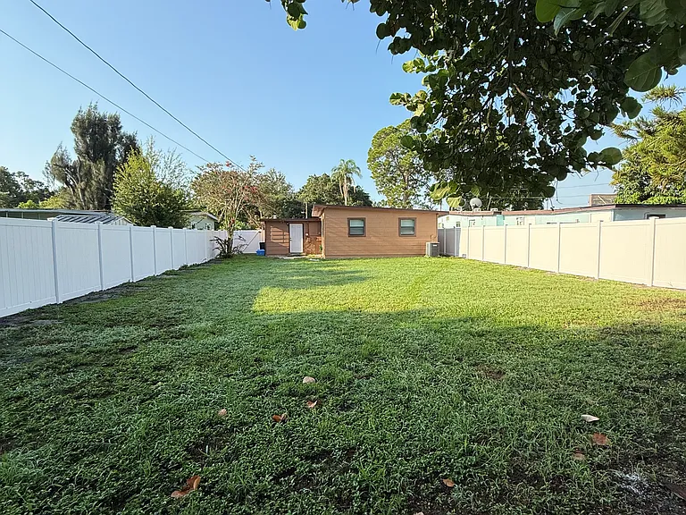 Back yard (view looking toward house)