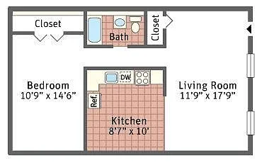 Floor plan 1 Bedroom