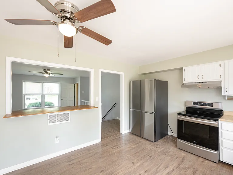 Kitchen Open to the living room