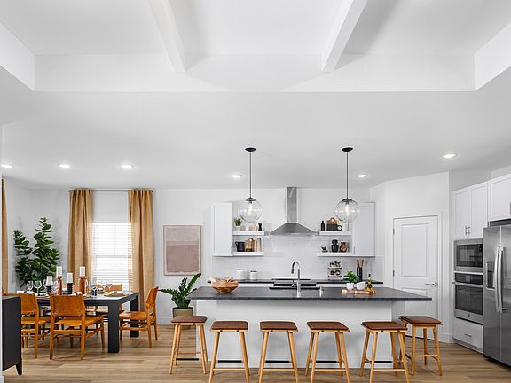 Great room overlooking kitchen
