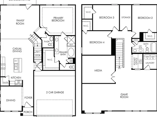 The Manor (2870) Plan, Pinewood Trails - Luxe Series