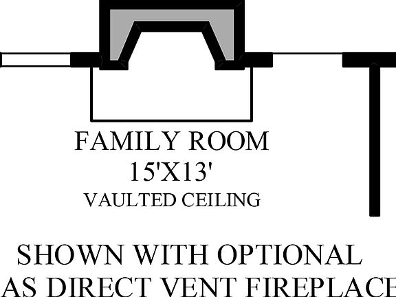 Optional Gas Direct Vent Fireplace