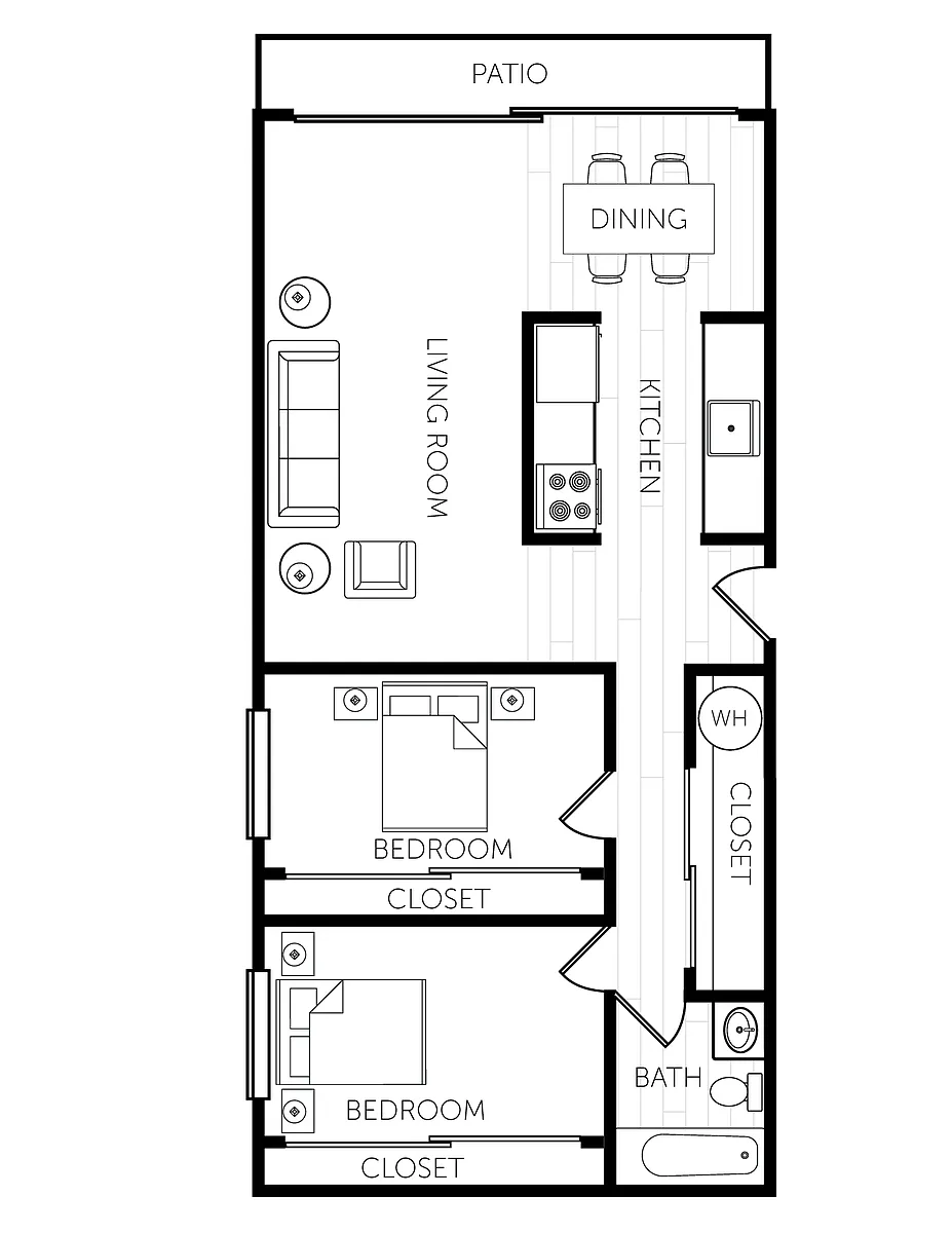 Floor plan Two Bedroom
