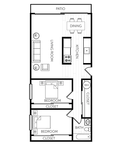 Floor plan Two Bedroom