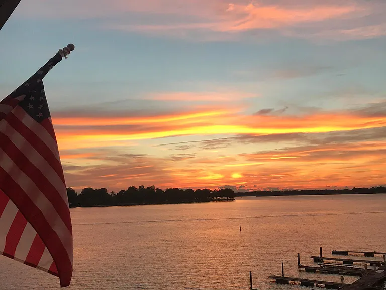 Sunset view from back deck!