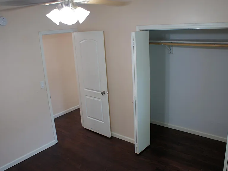 Back bedroom looking toward the hall