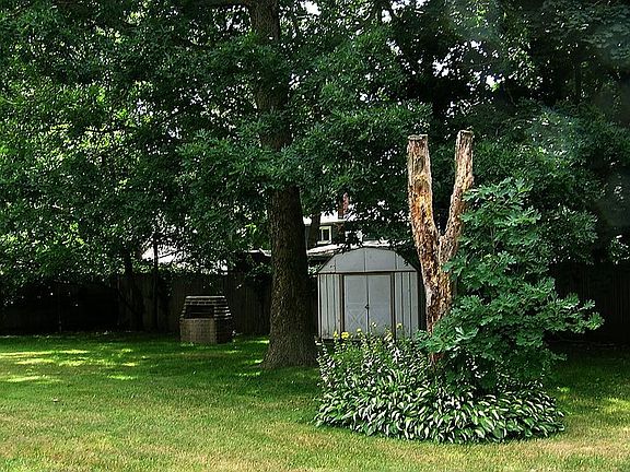 Large private backyard