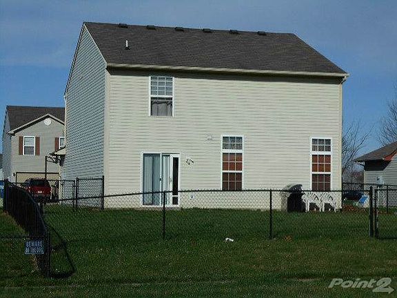 Back of home - fenced