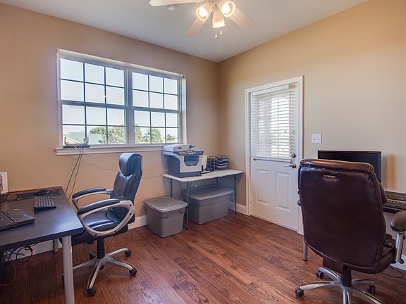 Office has access to porch