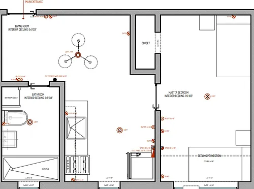 Floor plan 544-4 1BDR 1 BATH