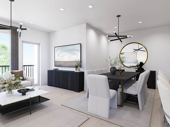 Gathering Room, Dining Room, and Kitchen Blends Seamlessly