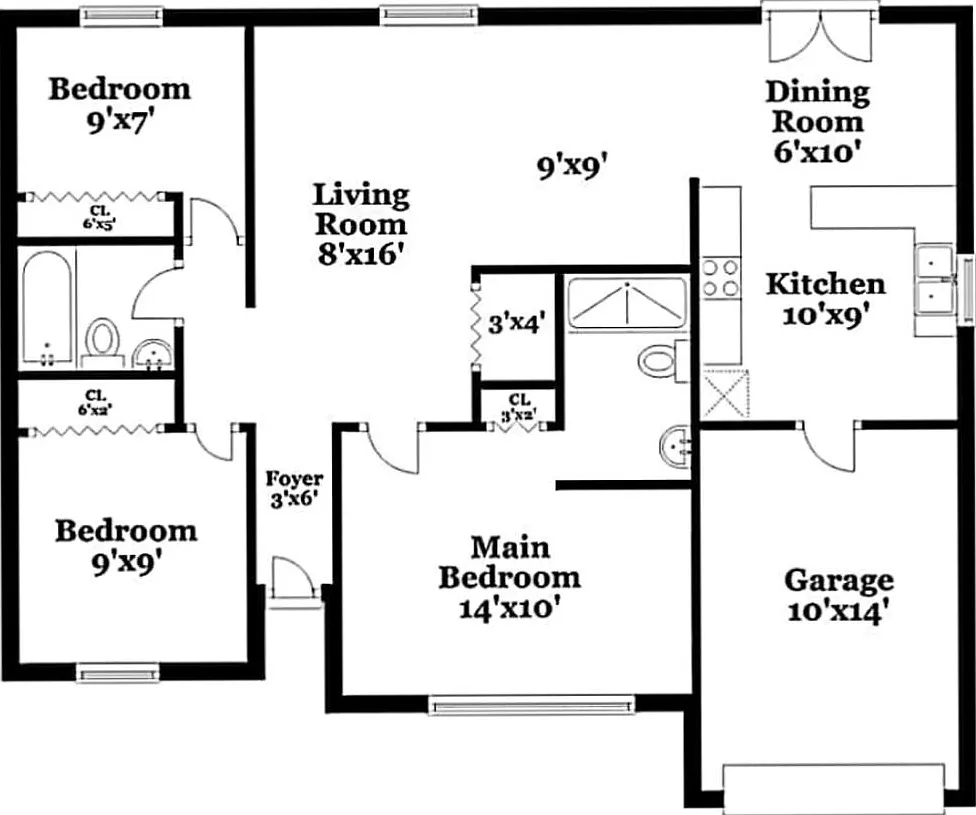 3 bed, 1244 sqft, $1,995 — Photo 4
