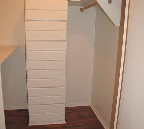 Master closet with built in