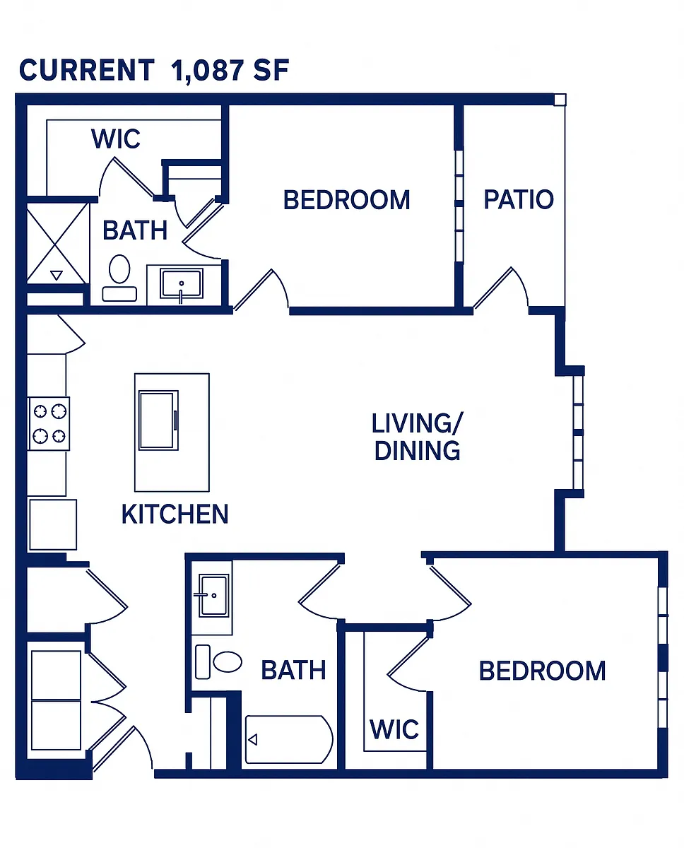 Floor plan B1a - Current