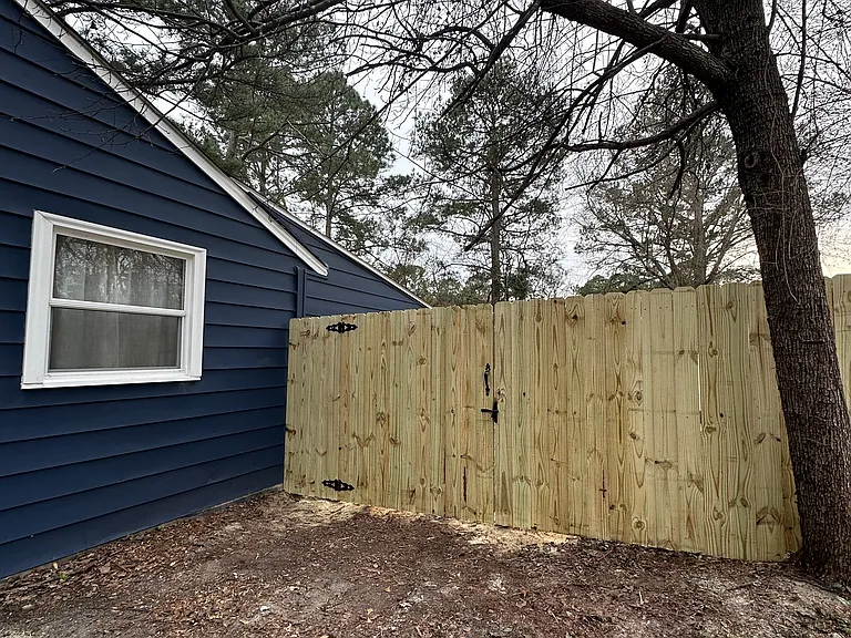 backyard fence entrance