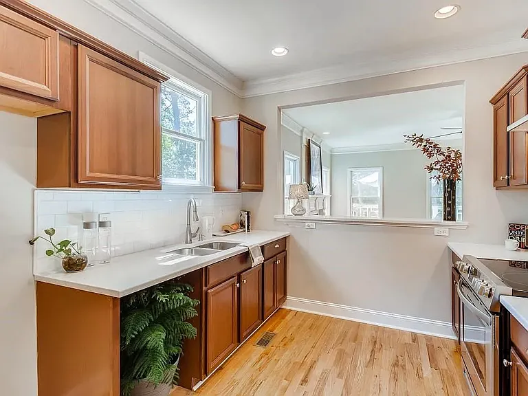 kitchen (pre fridge and dishwasher installation)