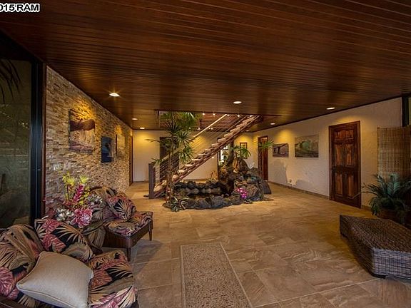 The Sound of the Waterfall Pond Terrarium Room on Ground Level gives our home a tranquil setting throughout