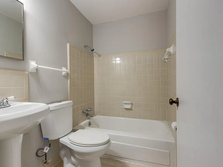 Hallway bathroom