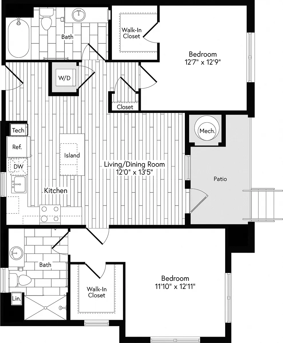 Floor plan 2C EAST