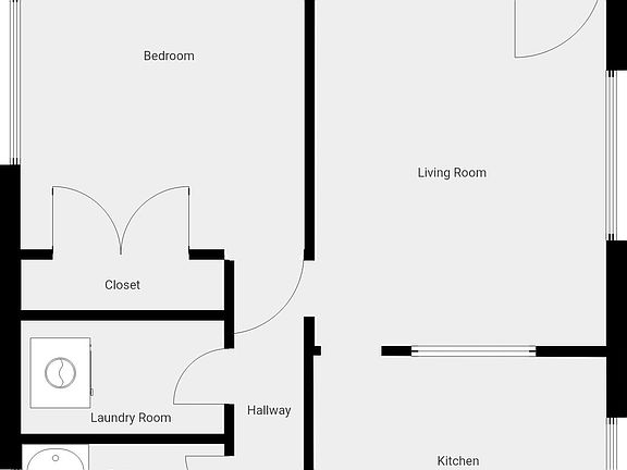 Floor plan includes laundry room in hallway