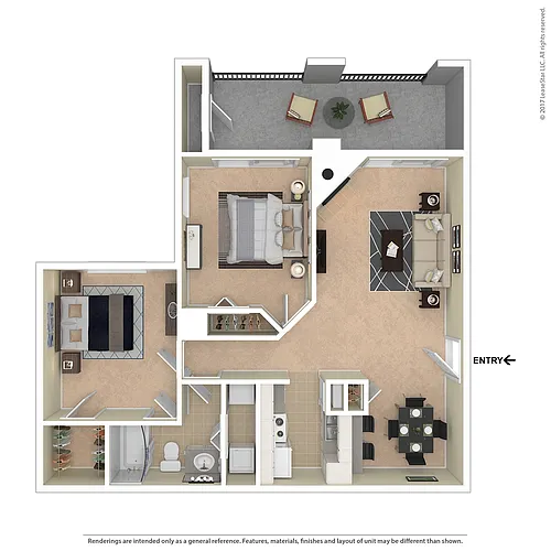 Floor plan Two Bedroom