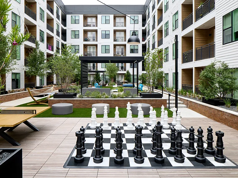 New South Building Courtyards with Yard Games