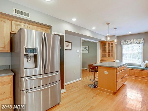 Built in hutch & window seat in the kitchen