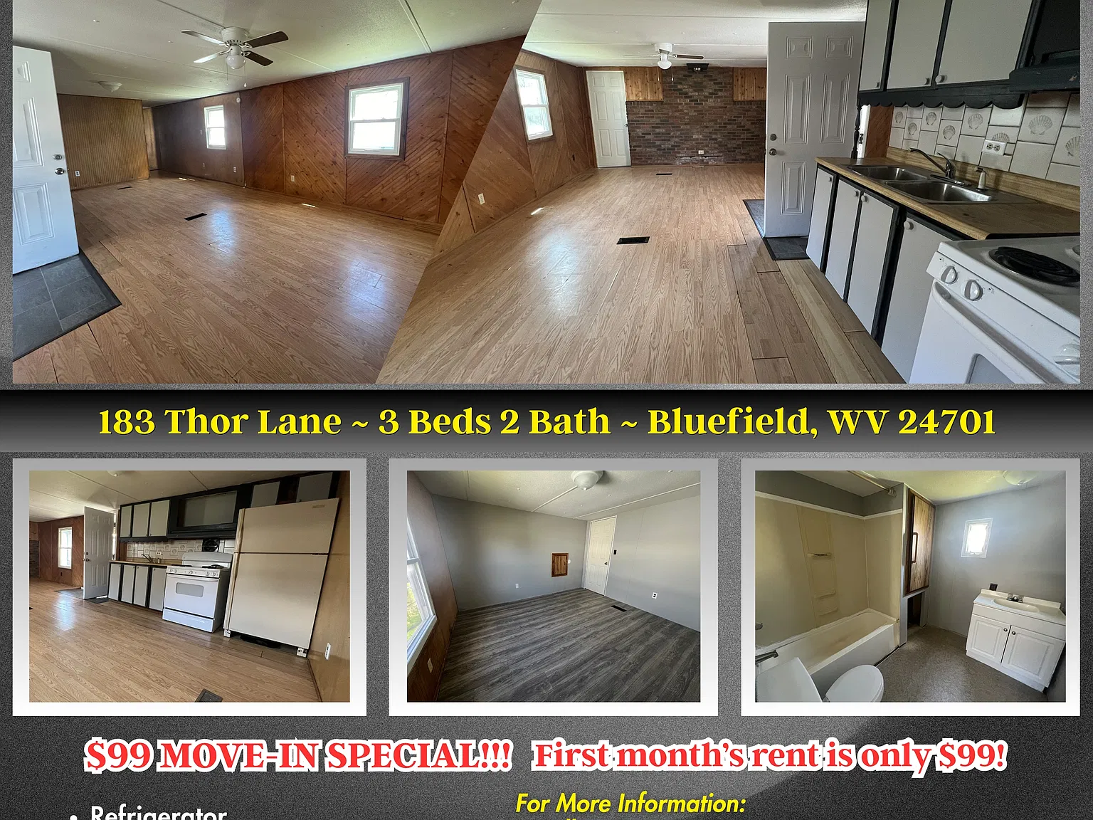 3 bed, 980 sqft, $725 — Photo 1