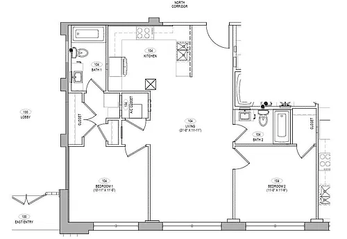 Floor plan 104