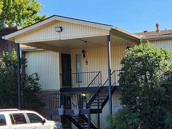 Front view- apt is on second floor and to the right.