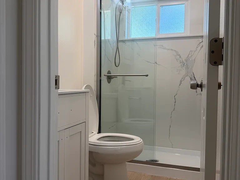 Bathroom downstairs with Shower