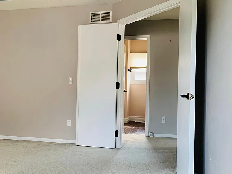 Master bedroom with french doors