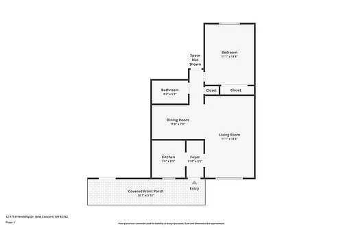Floor plan 2 Bedroom Garden