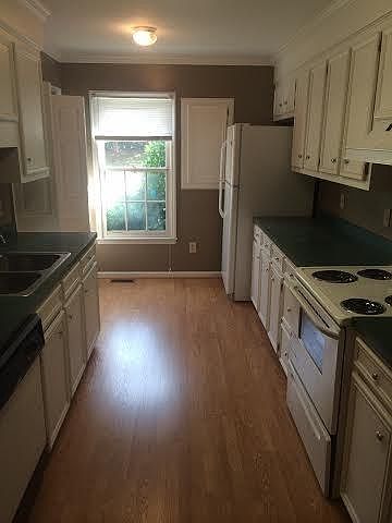 New flooring in dining room and kitchen