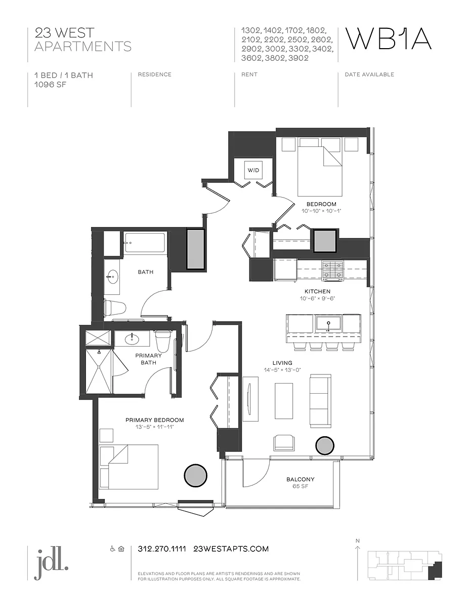 Floor plan WB1A