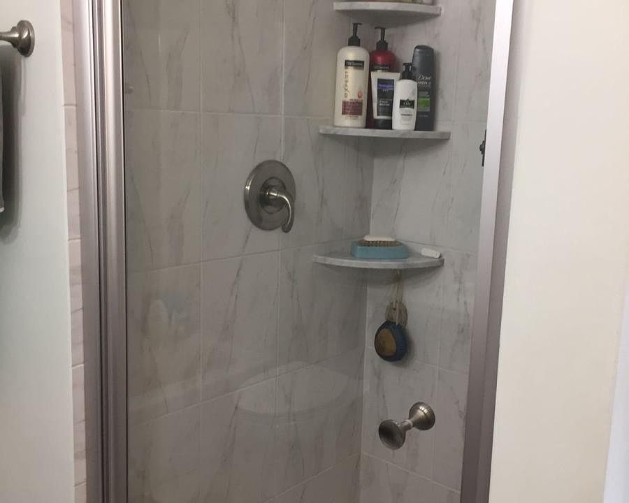 Master bath stand in shower