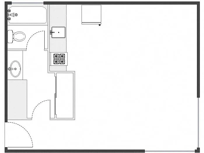 Floor plan Studio: Type C