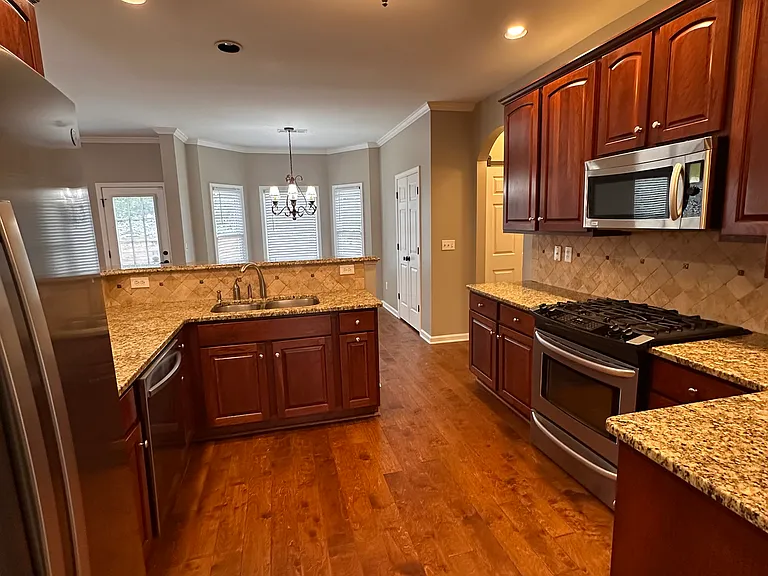 Gorgeous Kitchen with Stainless Steel appliances and Granite Countertops. Refrigerator included.