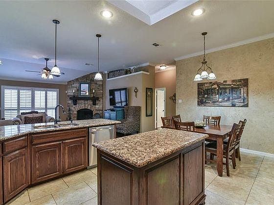 Kitchen with island
