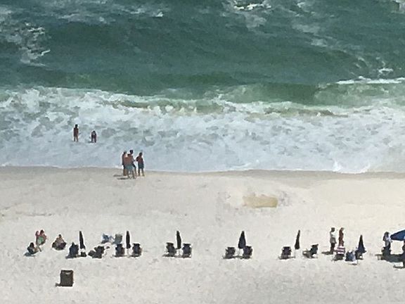 Beach view from balcony