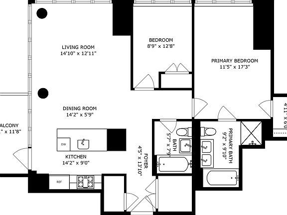 2nd image of 1 Northside Piers APT 18J