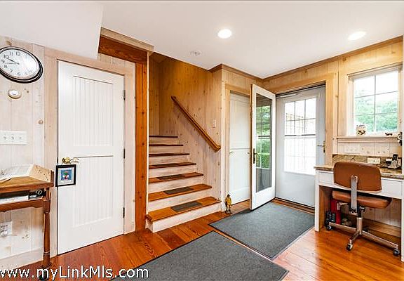 Kitchen Office space with stairs to sitting area/office