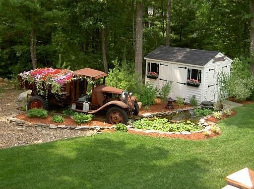 Pond and Flower "Bed"