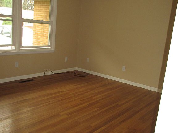Hardwood floors in living room