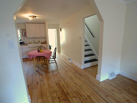 View of the kitchen from the living room.